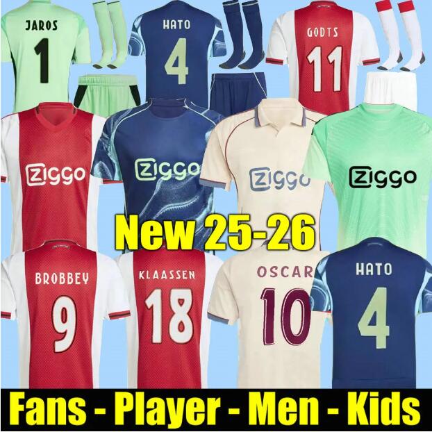 125th anniversary BROBBEY AjaOX Soccer Jerseys Kids 2025 2026 BERGWIJN Home Away Third Football Shirts AKPOM MIKAUTADZE TAYLOR CRUYFF FORBS BERGHUIS HLYNSSON