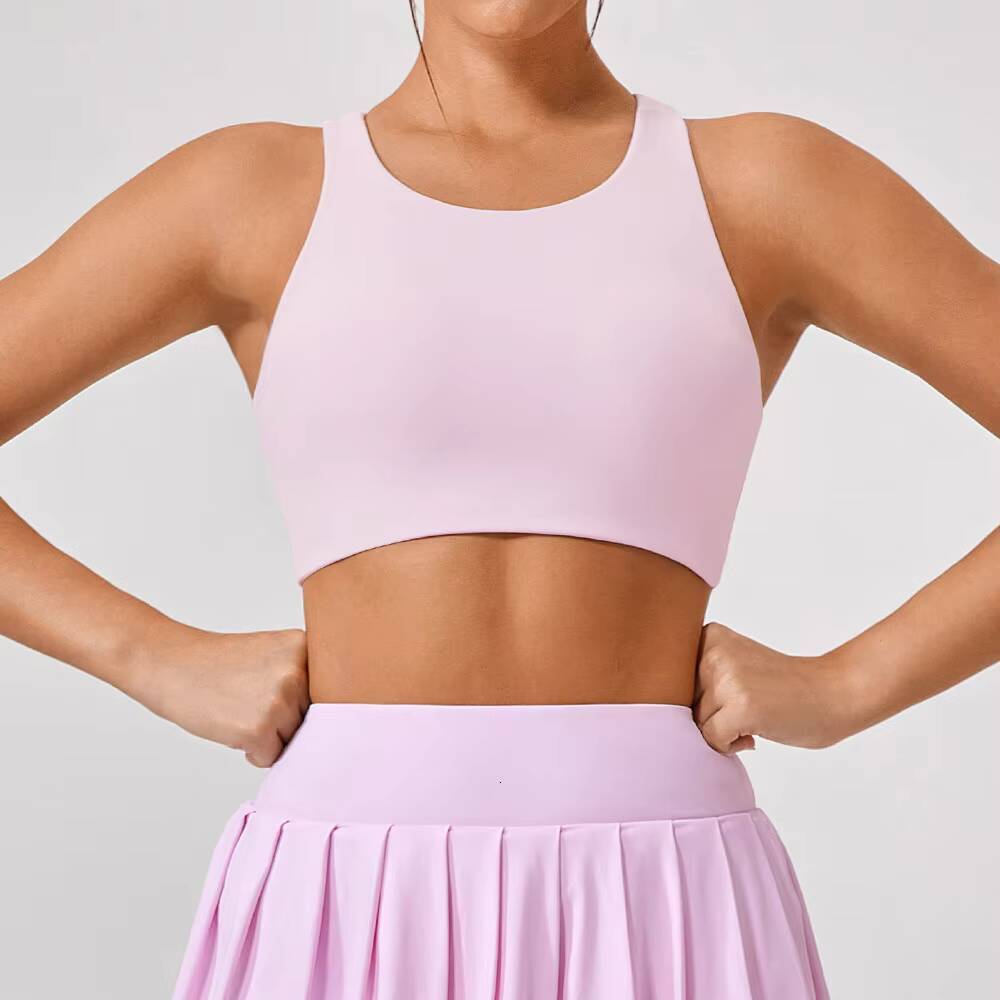 JJYW306 Custom Crew Neck Hollow Out Back Cropped Gym Fitness Top Womens Active Wear Breathable Workout Sports Yoga Bra