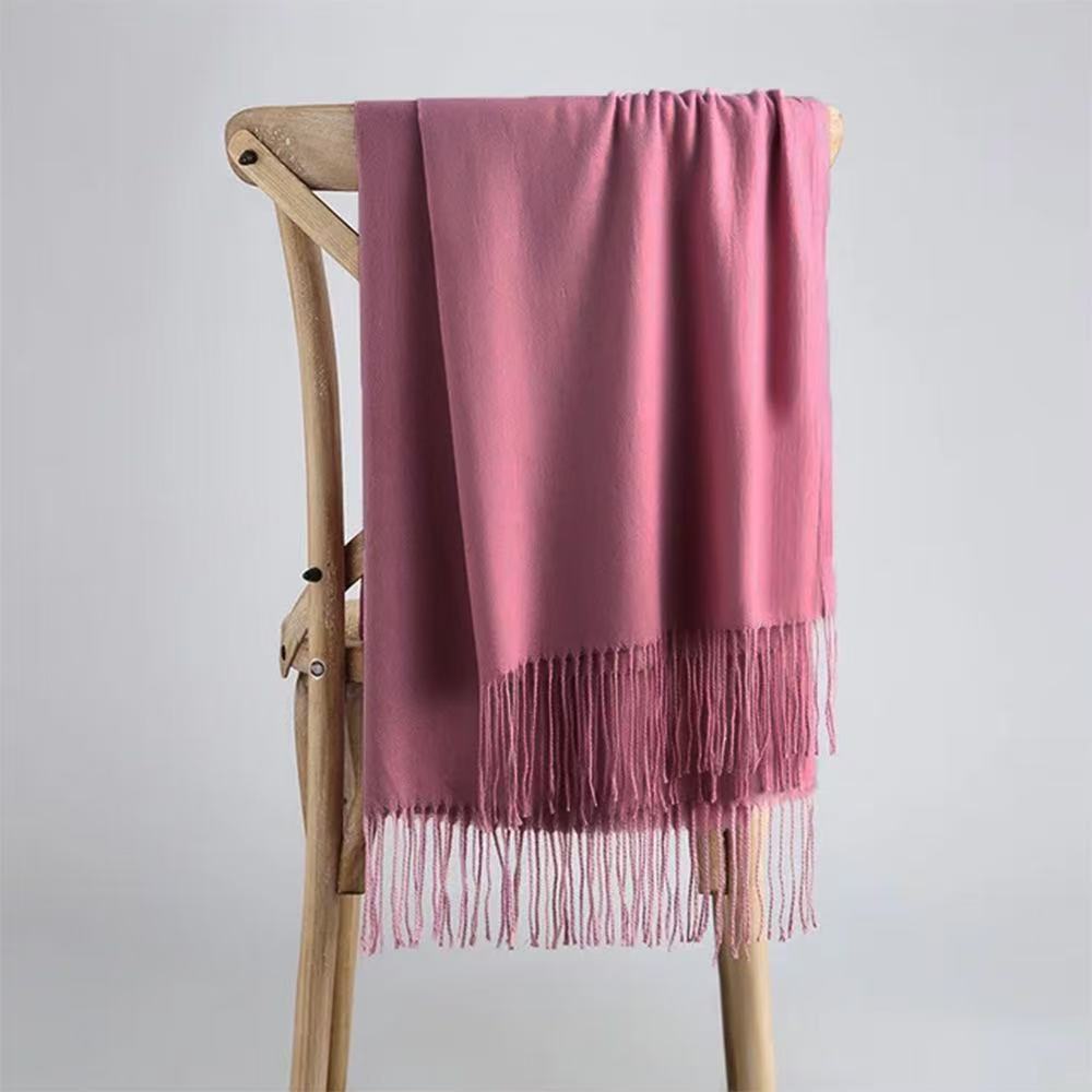 T1866 New Winter Style Solid Color Cashmere Scarf/Wrap, Korean Style, Versatile and Perfect as a Gift for Men and Women