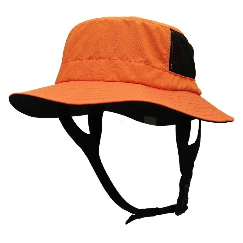 UPF50 Beach Surf Bucket Hat Mesh Breathable Sun Hat Men Women Outdoor Fishing Cap Chin Adjustable Cap Water Sport Cap Sombrero 250919