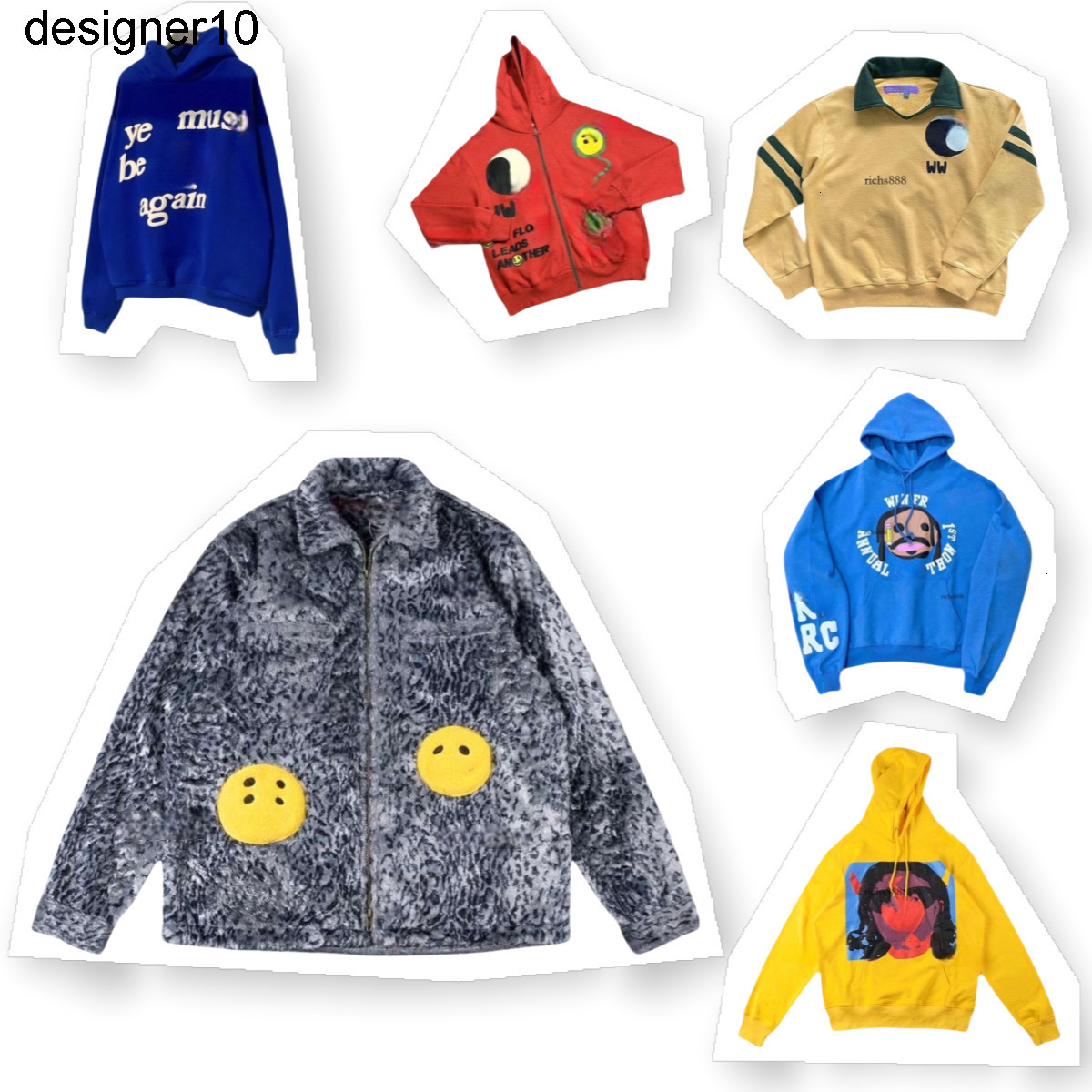 Cardigan CPFM hoodie Men Women CACTUS PLANT FLEA MARKET jacket Designer Loose Cozy Couples Lambswool Embroidery Letter Print hoodie 02 afa