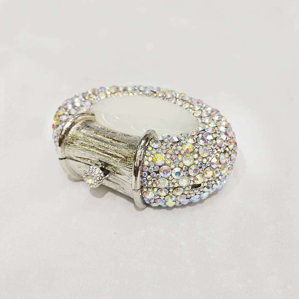 Large Stone Hard Metal Evening Bag Crystal Women Bags Designer Fashion Party Banquet Clutch Purse Dia Handbag