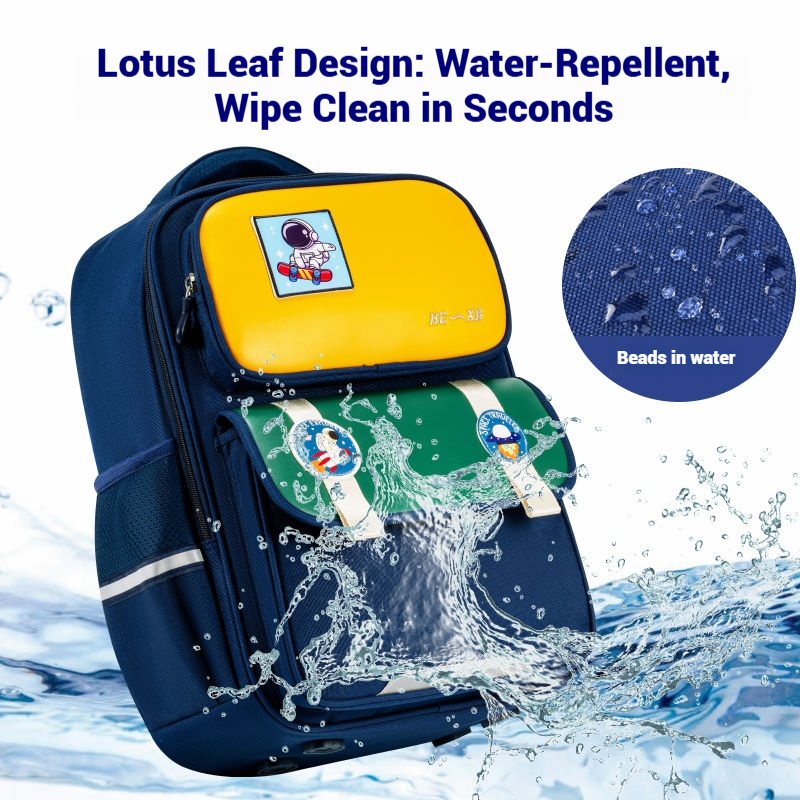 Unisex Student Backpack with Cartoon Design Fashionable Style Waterproof Children's School Bag