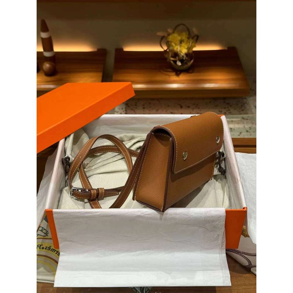 2024 Latest Hot Sell High Quality EP Palmprint Cowhide Snap Wallet Fashion Lady Genuine Leather Shoulder Bags