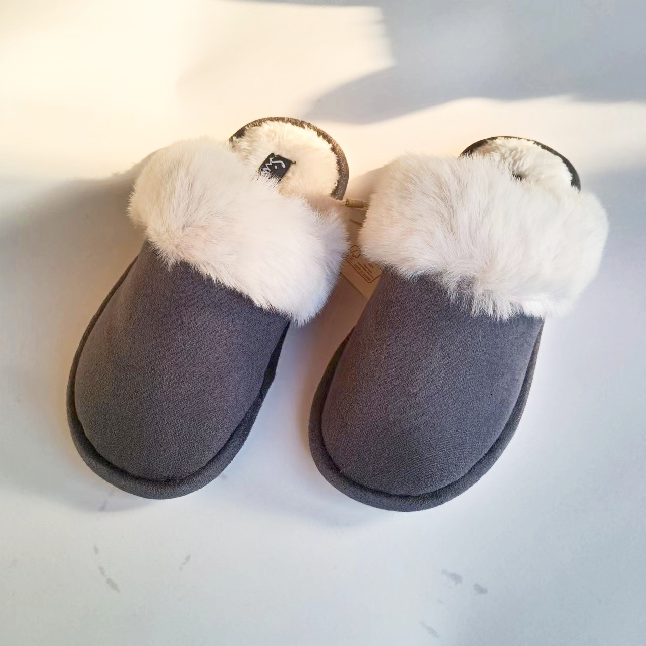 Furry Shoes TPR Sole Couple Autumn Winter Warm Home Cotton Slippers ddmymarket