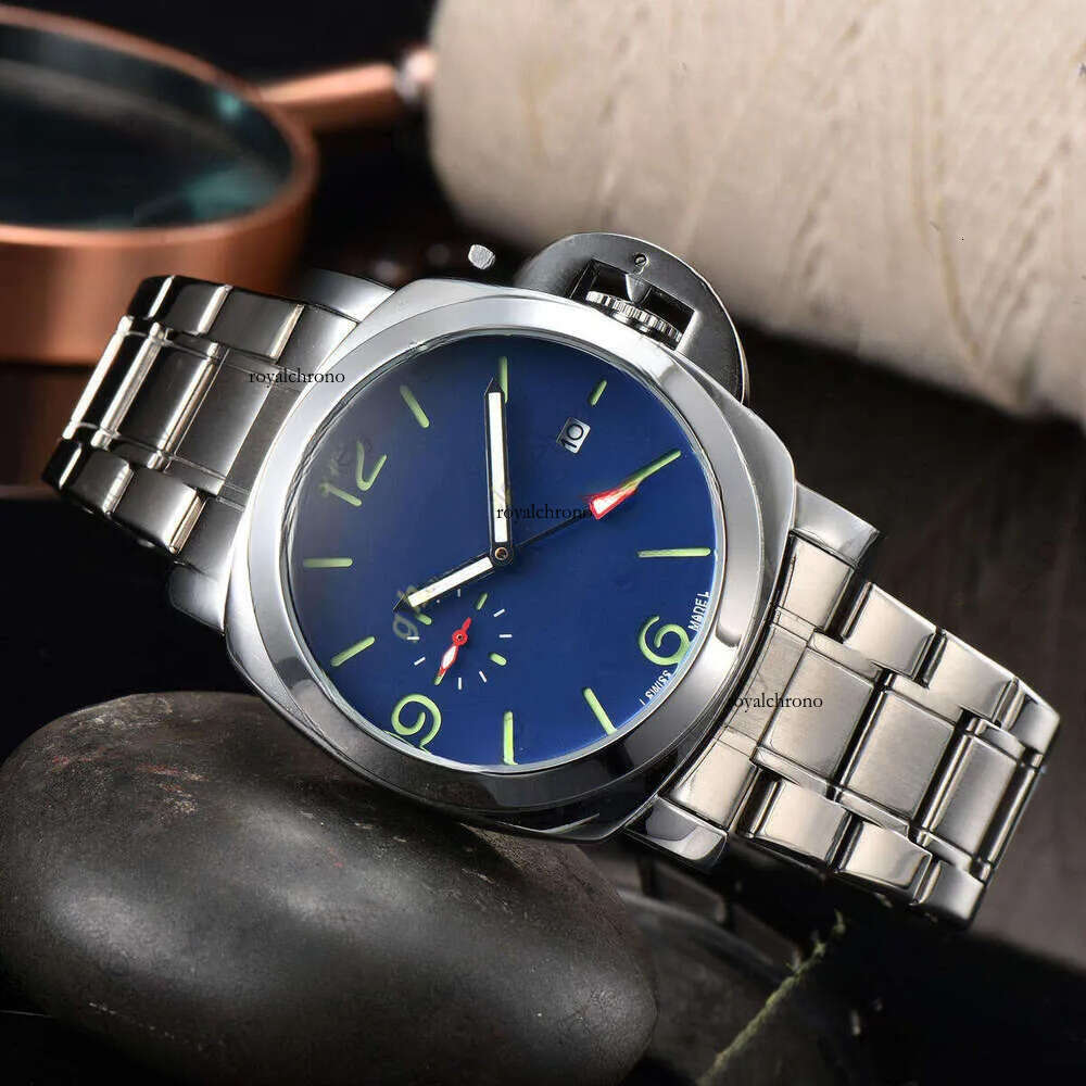 Designer Paners Watches for Men and Women Stainless Steel Wrist Endurance Pro Watcher Chronograph Automatic/quartz Movement Mens Watch With Box 26d