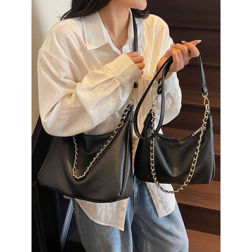 Designer Bags Ele Soft Leather Crossbody Women's New Large Capaci Simple Quali Versatile Commuter Single Oulder Tote Bag Hot Selling
