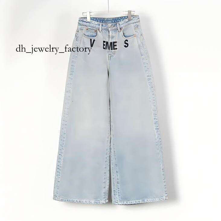 Designer jeans American Style Embroidered Loose Oversized Jeans Retro Hip Hop Jeans Street Fashion Brand vtm jeans 427