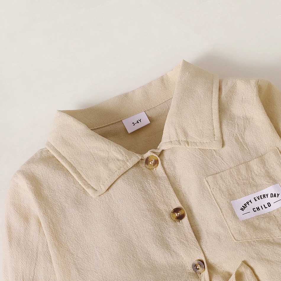 Girls Spring Autumn Apricot Coat Apricot Checkered Long Skirt Two Piece Set Outdoor Activities Birthday Gift Children Sets L250926IXQ6