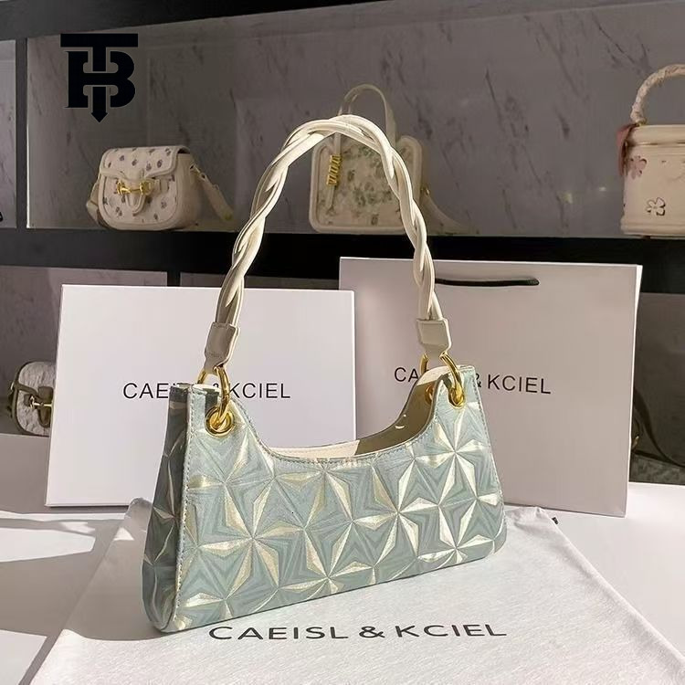 TB BHULAMTE Designer Bag Luxury Bag Women's Bag Niche Design Printed Windmill Underarm Bag Women 2025 New Fashion Versatile Trendy Single Shoulde