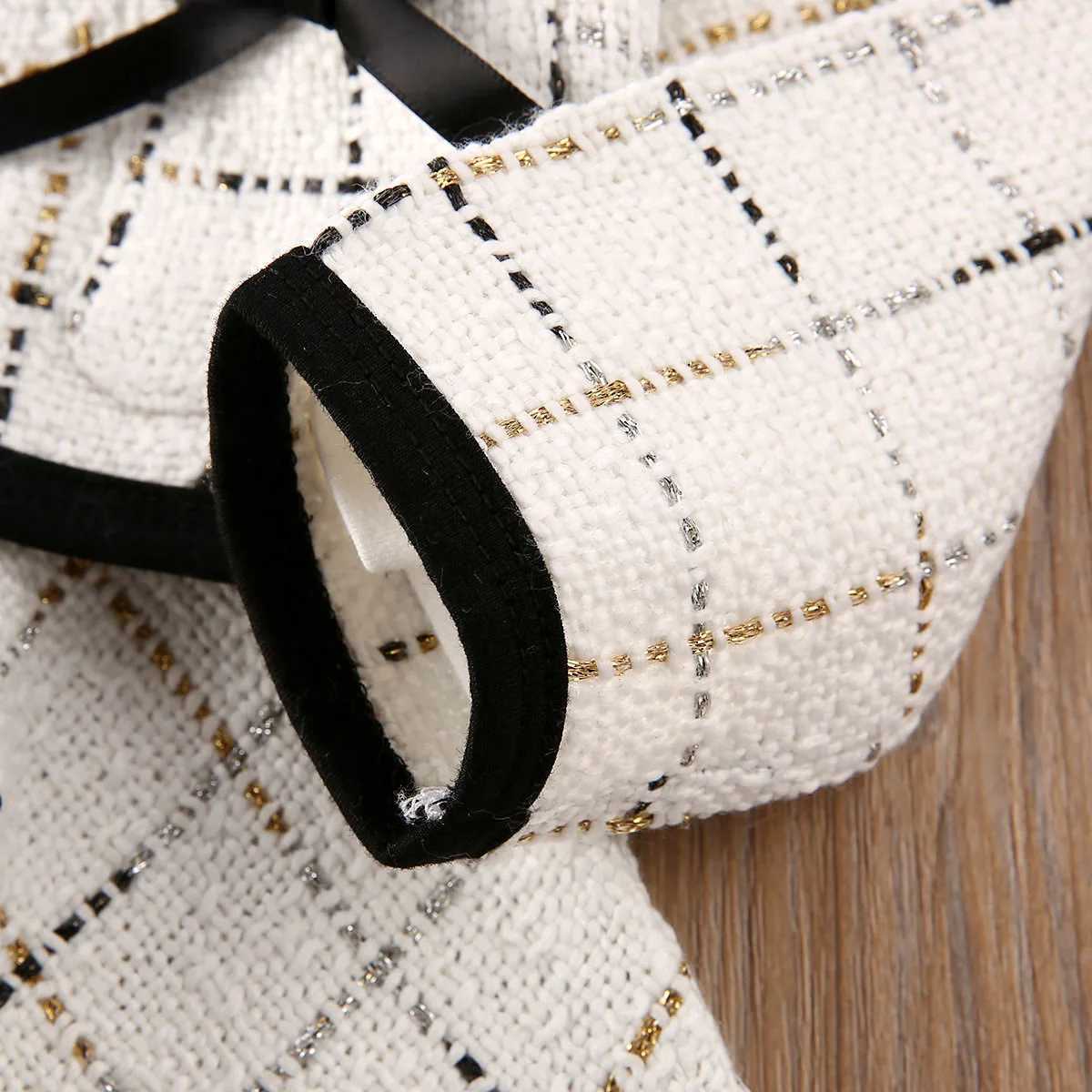 2020 Baby Spring Autumn Clothing Winter Toddler Baby Girls Clothes Plaid Coat TopsTutu Dress Formal Party Elegant Outfit Set L250926ID7J