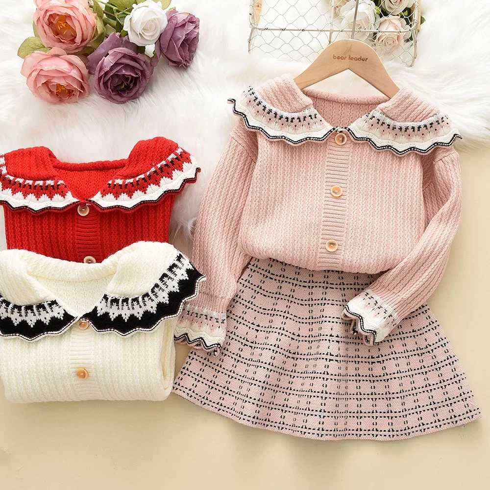 Bear Leader Girls Winter Clothes Set Long Sleeve Sweater Shirt Pants 2 Pcs Clothing Suit Christmas Baby Outfits Girls Clothes L250926VKUF