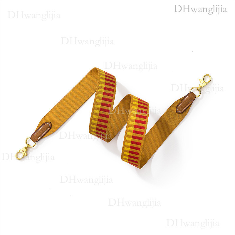 DH Luggage Accessories Horizontal Stripe Jacquard Wide Kelly Evelyn Bag Single Shoulder Crossbody Replacement Strap Adjustable Length