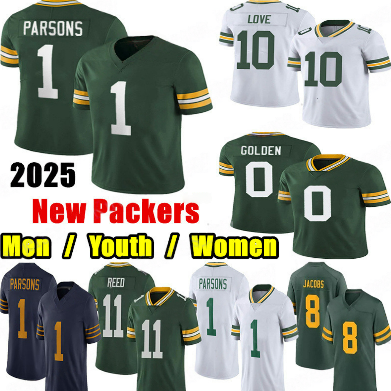 Custom Micah Parsons Love Watson Football Jerseys Jayden Reed Dillon Green Bayss Packeres Dontayvion Wicks Quay Walker Romeo Doubs Kenny Clark Jersey cheap