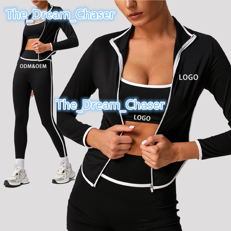 Wholesale Quick Dry Womens Sports Outfit Set Custom Fitness Gym Set for Women Female Gym Wear With