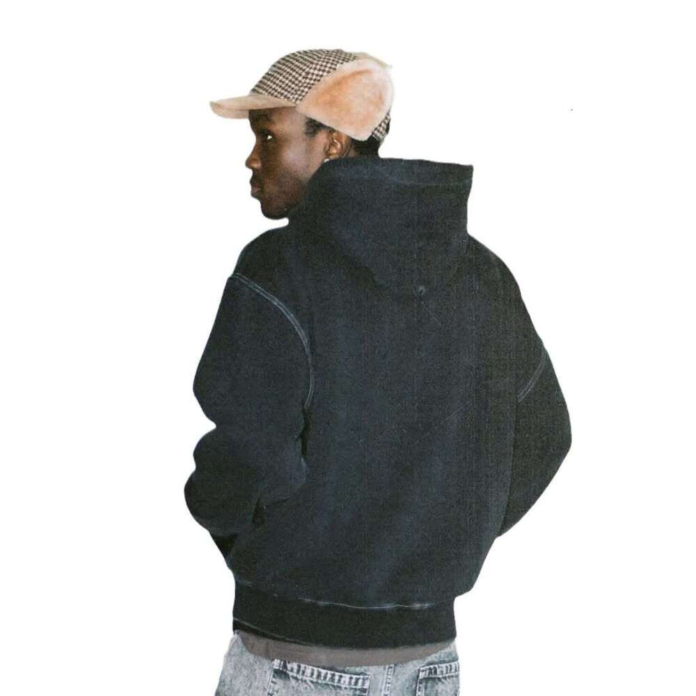 2025 New Street Style Cardigan Washed Jacket Hoodie Sweatshirt