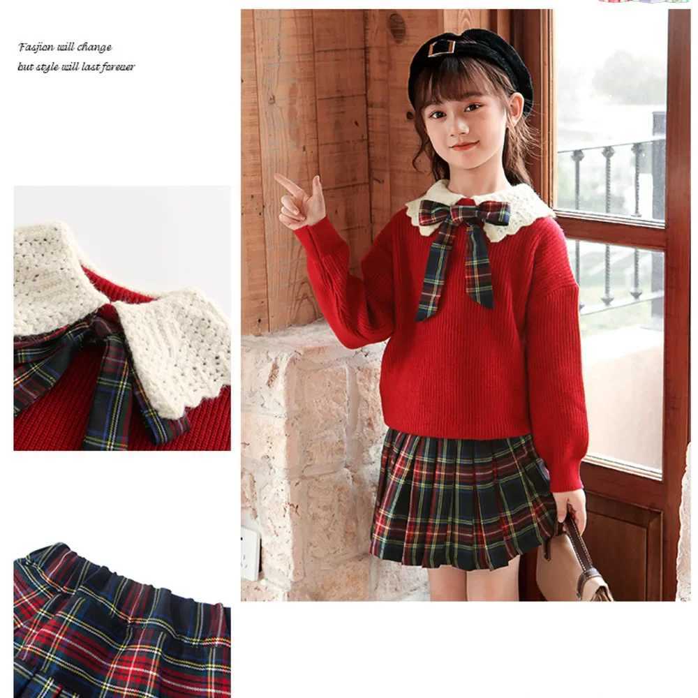 Little Girls Clothing 2025 New Style College JK Skirt Medium Size Childrens Wear Two Piece Set Boutique Kids Panic Buying L2509263FLH