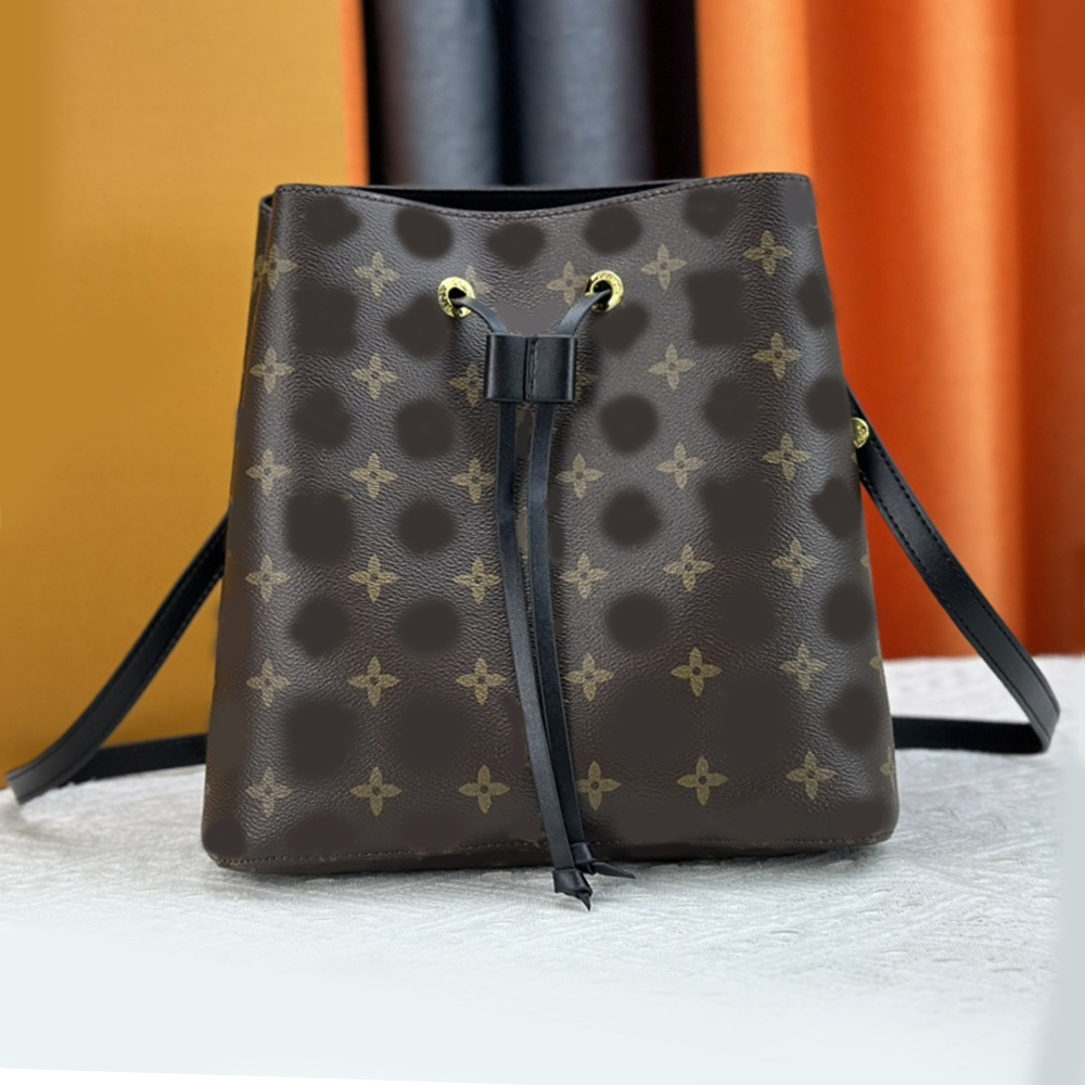 Neonoe m44020 MM Fashion designer womens classic Spring Collection shoulder bag Bucket Bags high quality Brown monogram Coated canvas fabric UB5495