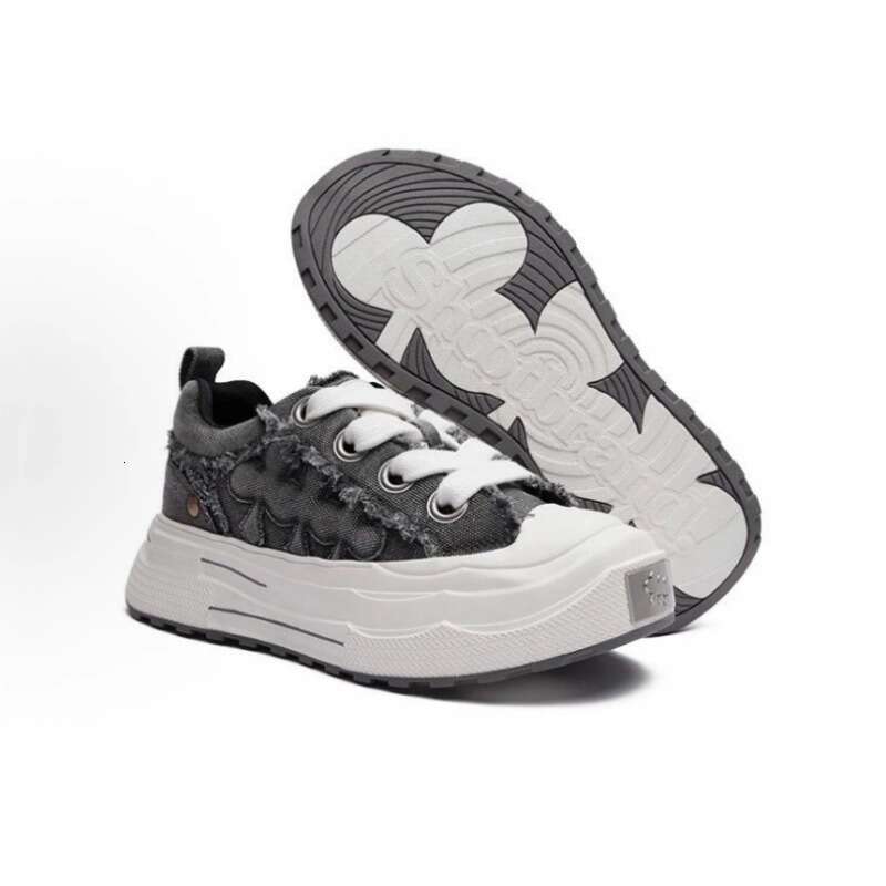 SHOOTBRAND Ten Qintian Same Style Canvas Wear-resistant Thick-soled Casual Sneakers Versatile Dirty Shoes for Men and Women 12 76