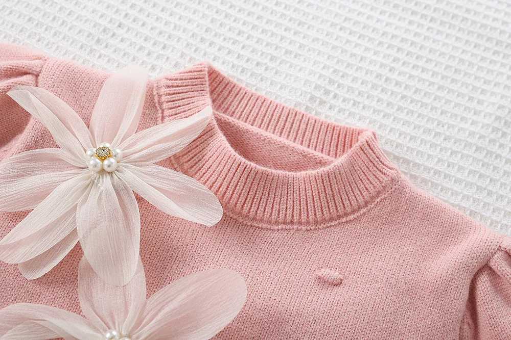 Girls Knitted Clothes Sets Autumn Winter Children Woolen Jersey Sweaters Tops Skirts Kids Princess Dress Suit For Baby Outfits 5 L250926ANO2