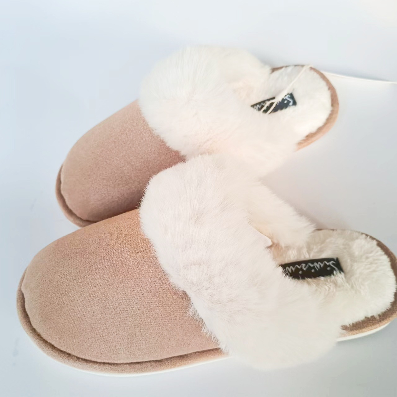 Furry Shoes TPR Sole Couple Autumn Winter Warm Home Cotton Slippers ddmymarket