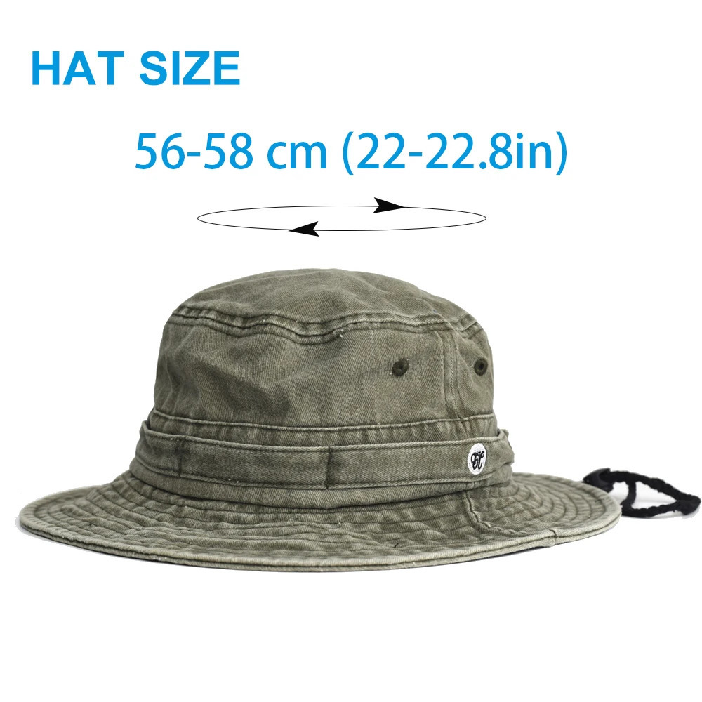 Washed Cotton Bucket Hats Spring Summer Men Women Panama Hat Fishing Hunting Cap Sun Caps Outdoor Sun Hat 250919