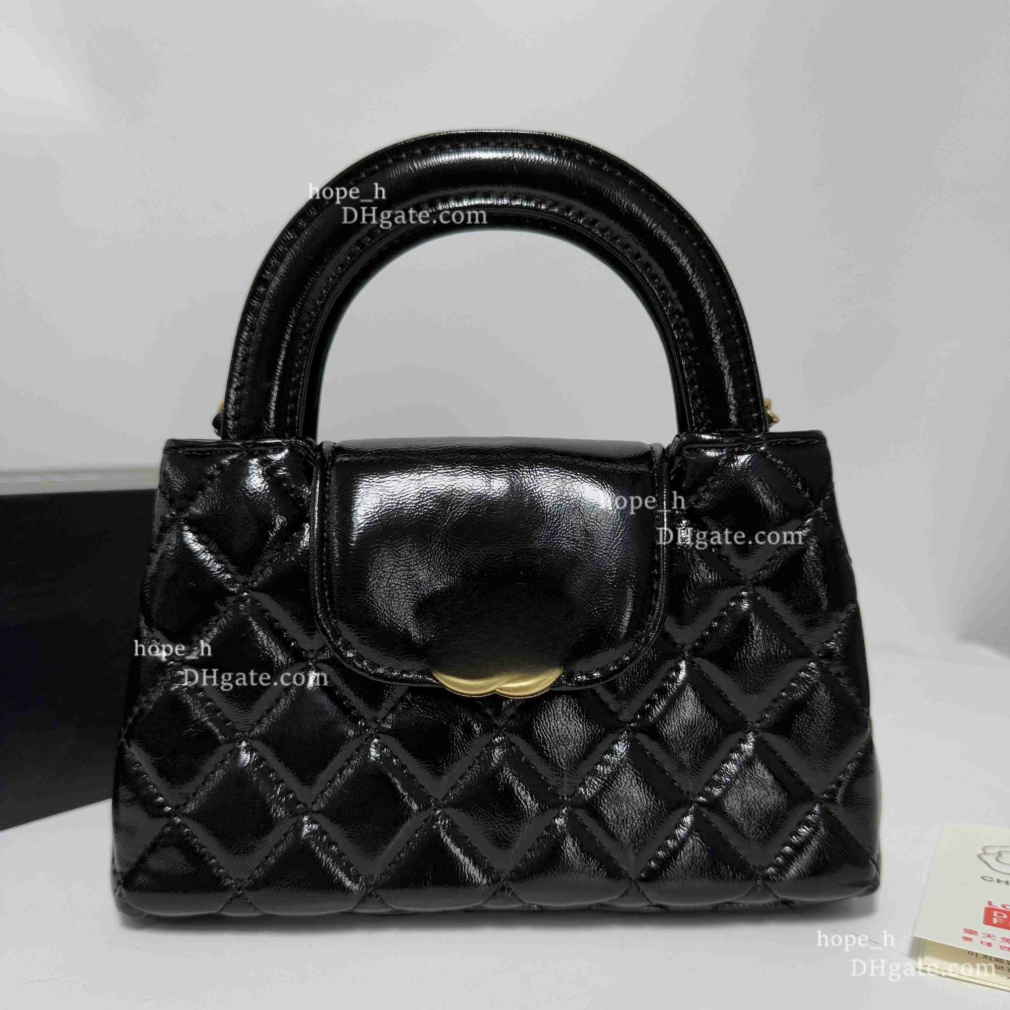 Kel Handbag Mini Cute Girl Designer Purse Shoulder Bag Luxury Leather Check With Gold Buckle Detachable Chain Cross Body Wallet Lipstick Bag Sac Bags Classic Flap Bag