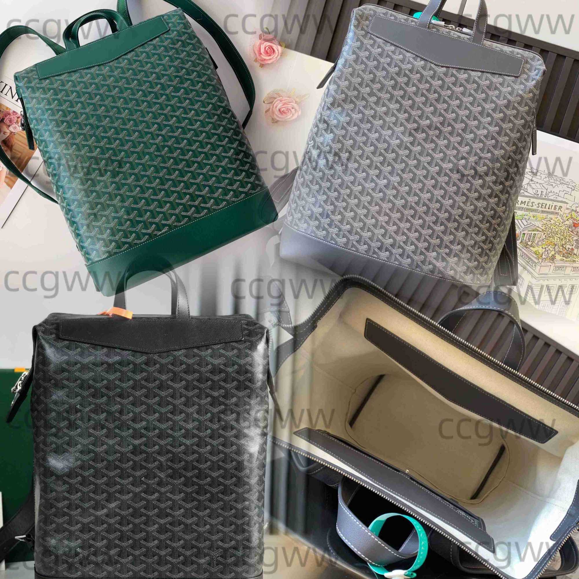 Travel large capacity computer hiking bag High quality leather and fashionable 12A Neutral designer backpack