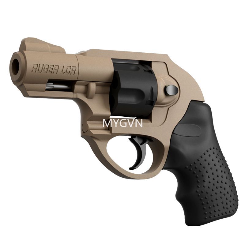 Revolver Soft Bullets Shell Ejection Toy Gun Manual Continuous Firing Blaster Simulation Pistol Cs Outdoor Game Prop Birthday Gifts