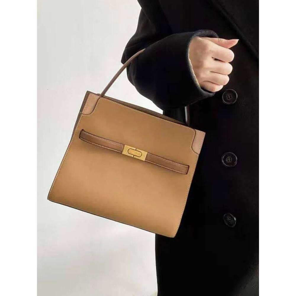 Fashion Totes New Designer Genuine Leather Handbag Office Ladies One Shoulder Underarm Bag Women Square Single Crossbody Bags