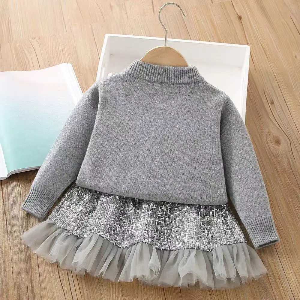 The New Girl Western Girl Sweater Set Gray Knitted Sweet Spring Girl Sweaters Cassacar TopSequenant Skirt Two piece Set L2509261XIT