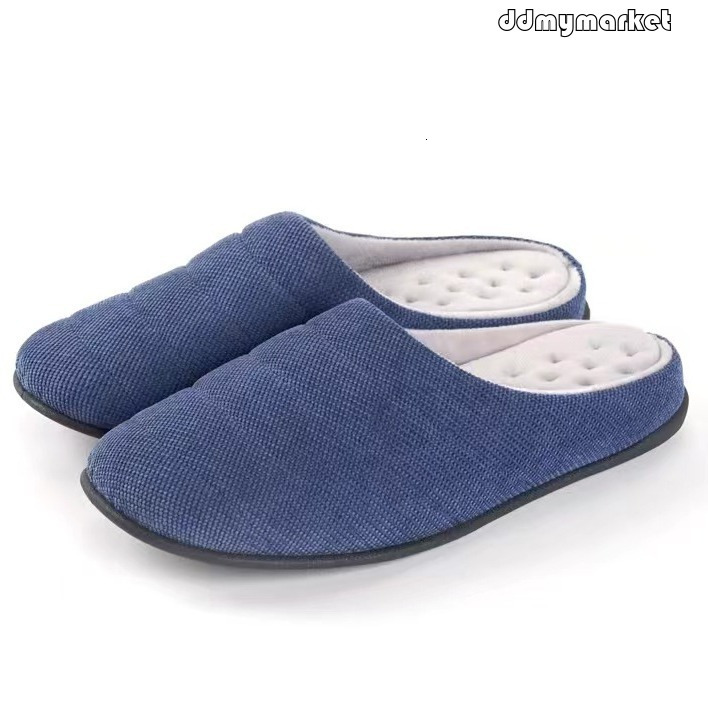 Nordic Style Memory Foam Injection Craft Men's Cotton Slippers ddmymarket