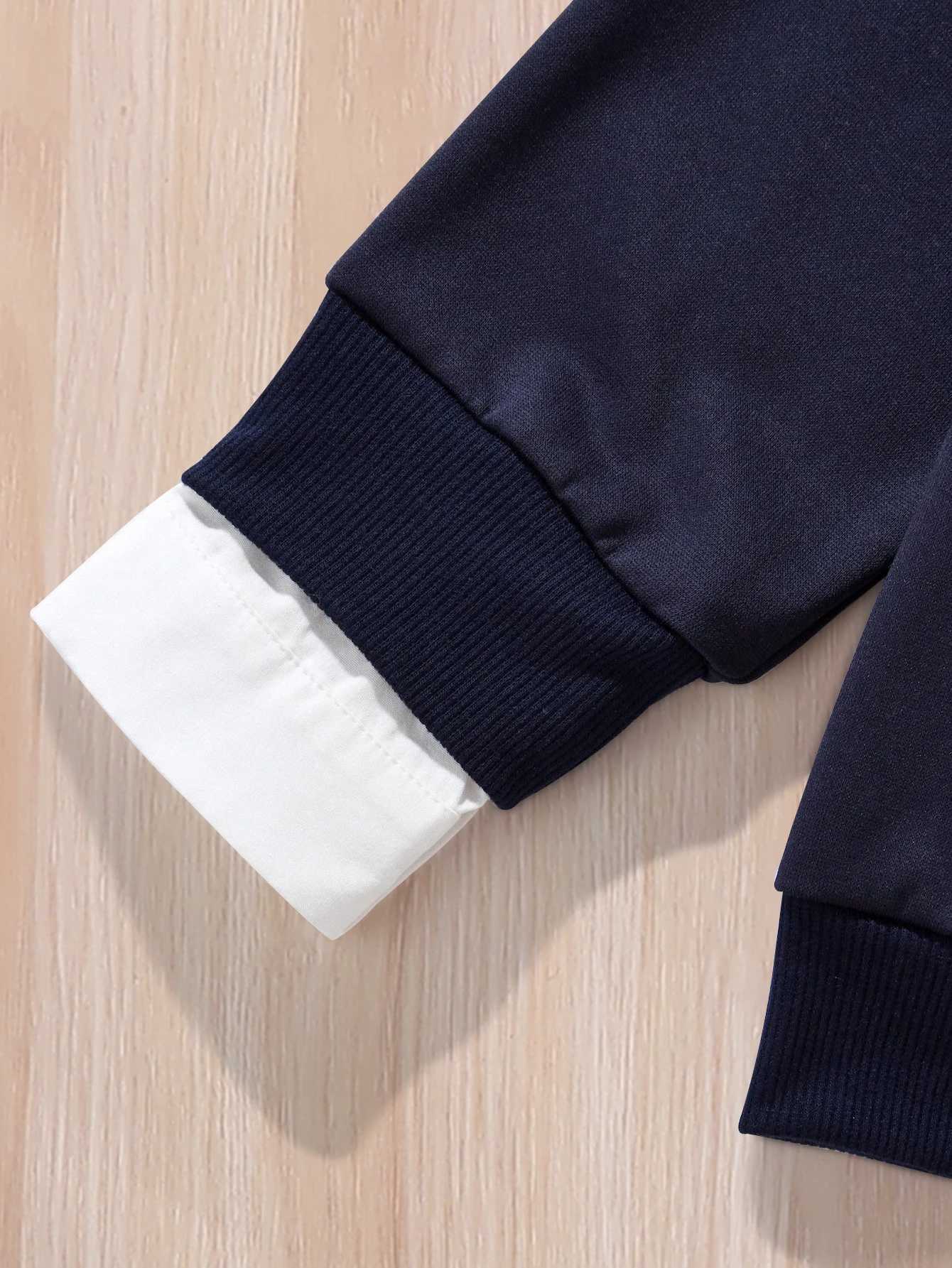 Girls Casual Preppy Dress Pink Long Sleeve Spring Autumn Fashion Outdoor Letter Print Lapel Pleated Skirt 2pc Set L250926MN68