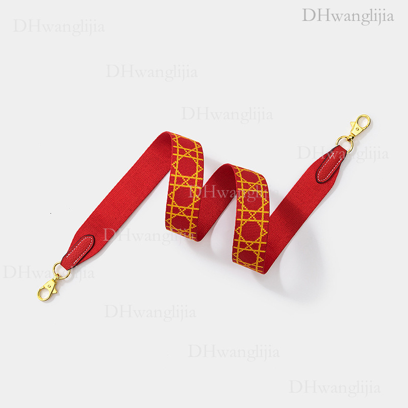 DH Luggage Accessories Wide Shoulder for Classic Princess Diana Bag Fashion Replacement Strap Embroidered