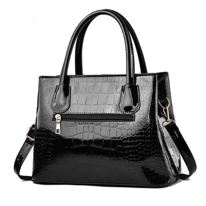 Ladies PU Patent Leather Shoulder Crossbody Bag Women Designer Handbag Pruse Fashion Large Capacity Shopping Tote