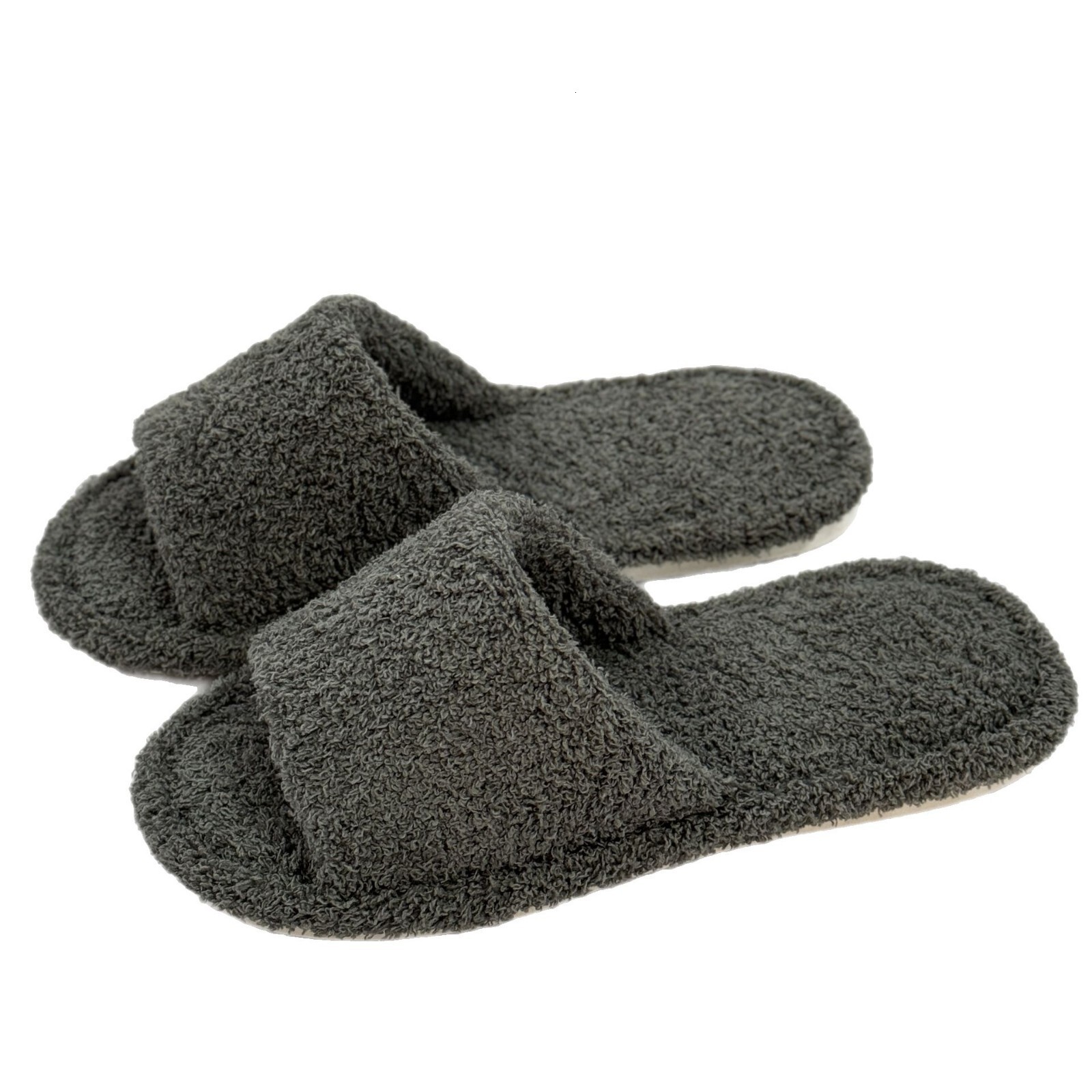 5520CE Little Sheep One-Word Open-Toe Simple Luxury Style Flat Slippers ddmymarket