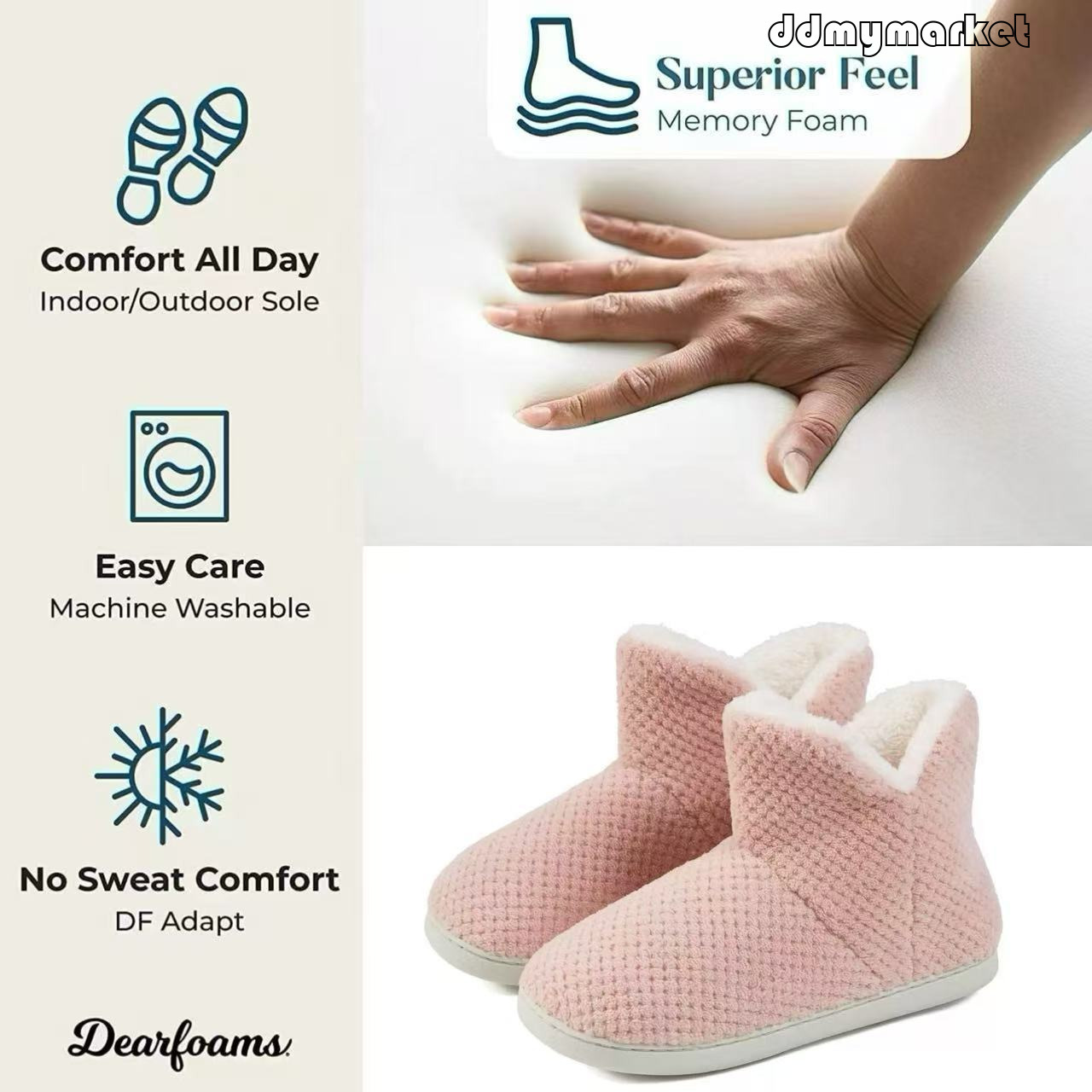 Pineapple Grid High Boots Non-Slip Warm Maternity Shoes ddmymarket