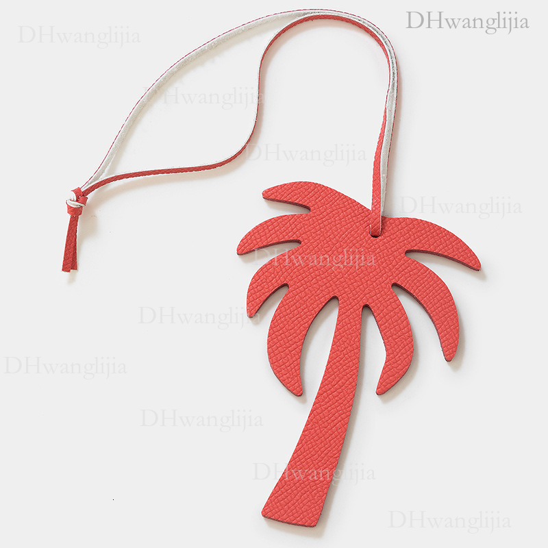 DH Luggage Accessories Live Exclusive New Creative Coconut Tree Leather Accessories Bag Car Key Small Pendant
