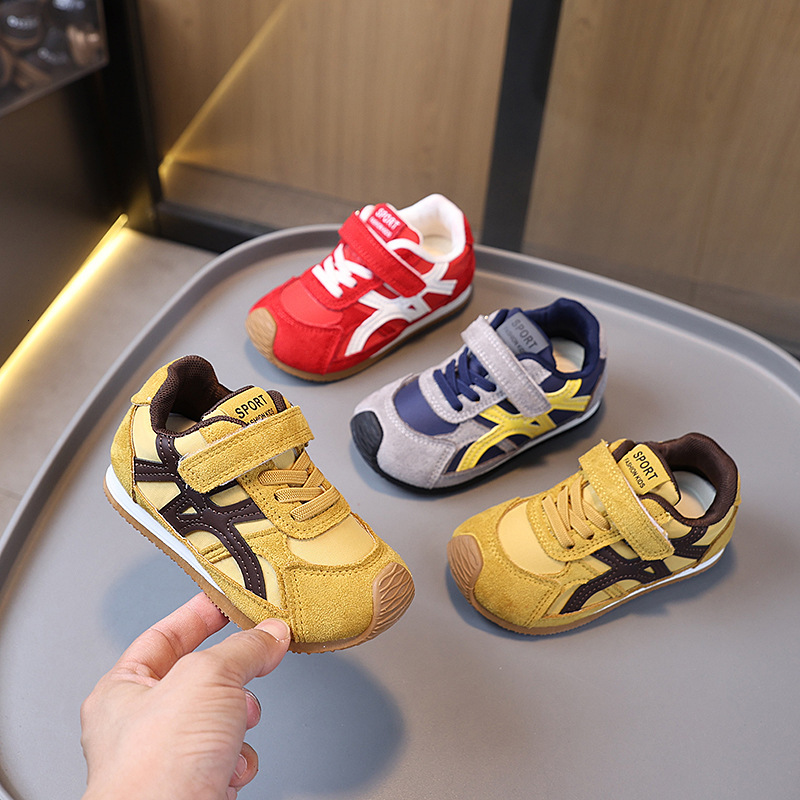 Autumn New Children's Sports Boys' Forrest Gump Shoes Girls' Training Shoes Soft Bottom Velcro Baby Shoes Fashion Trend Shoes