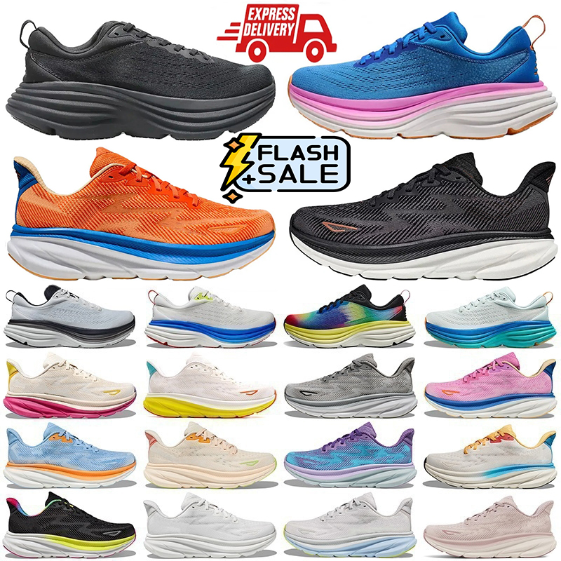 clifton 9 bondi 8 designer sneakers men women running shoes triple triple black white Eggnog Strawberry mens womens trainers outdoor sports runners shoes