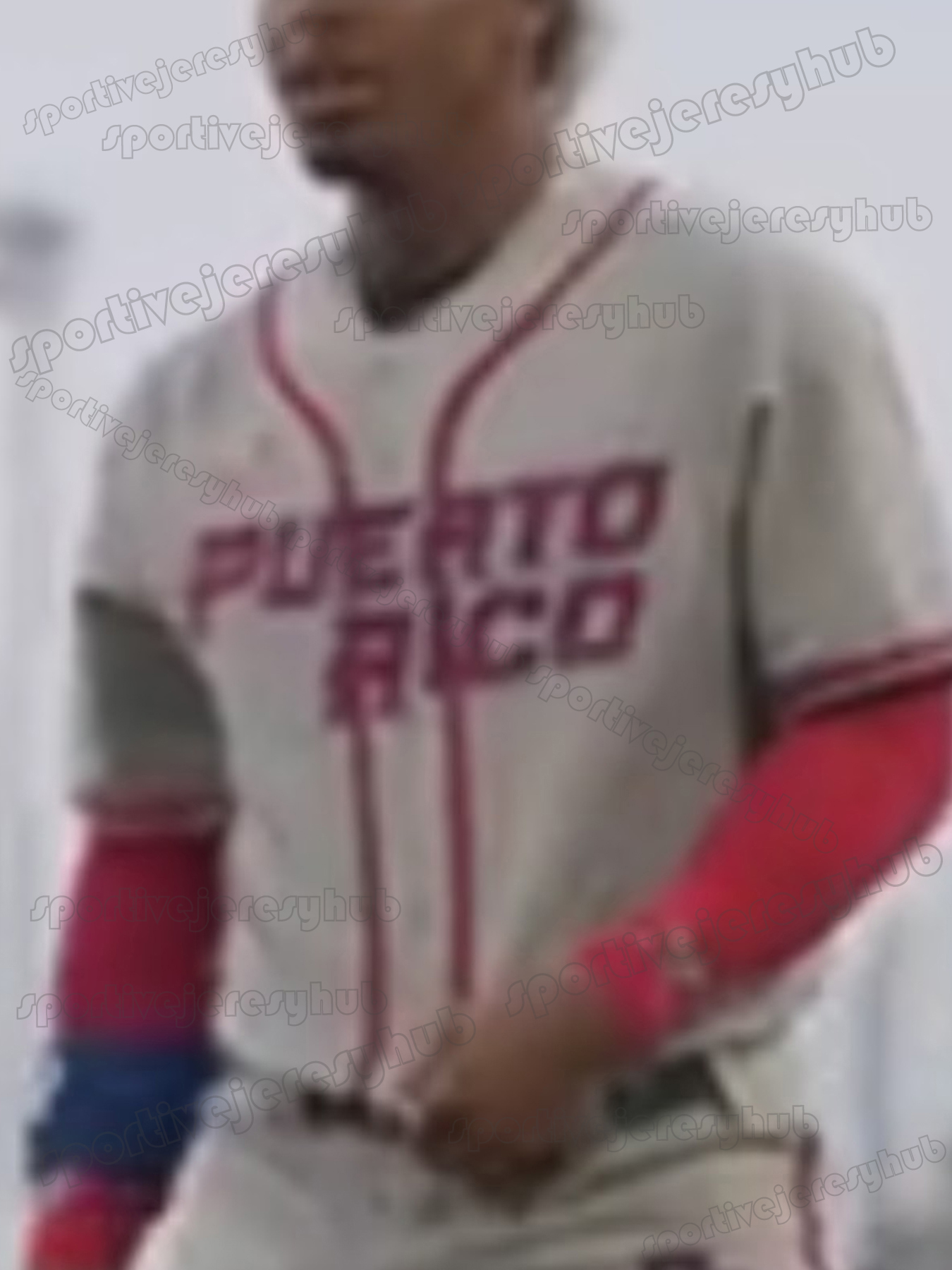 Francisco Lindor 2023 WBC Puerto Rico Jeresy Javier Baez Hernandez Melendez Vazquez Velazquez Stroman Diaz Lopez Custom Stitched Retro Uniform