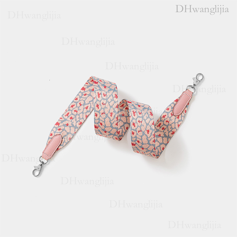 DH Luggage Accessories Leopard Print Webbing Wide Kelly Evelyn Single Shoulder Crossbody Bag Strap