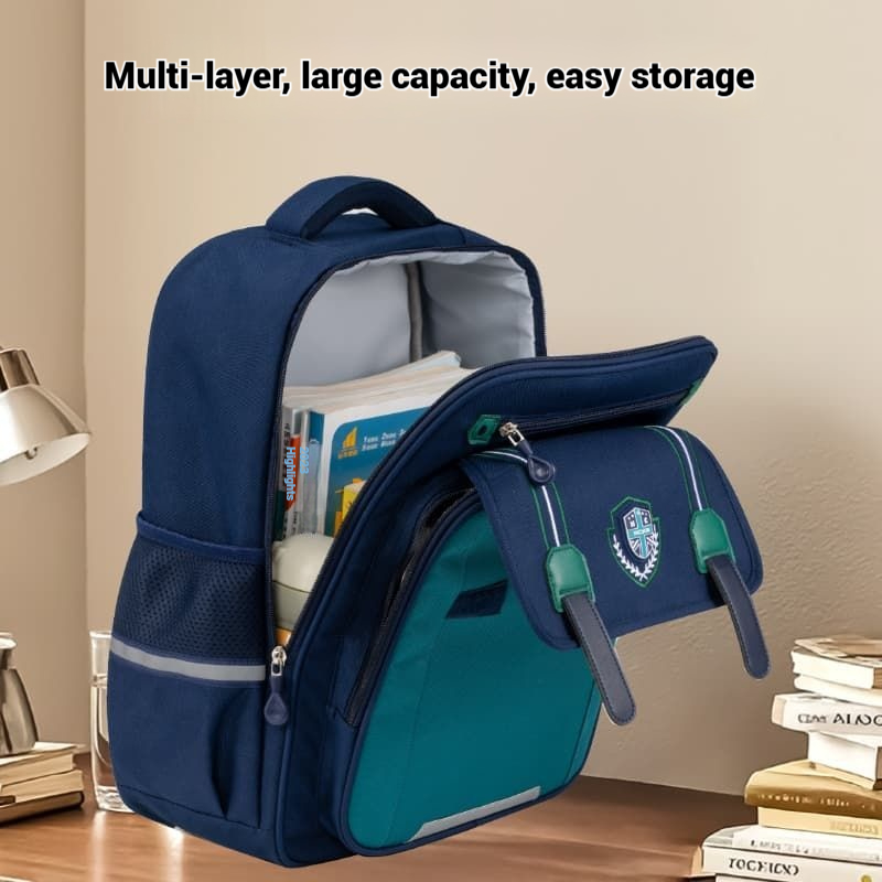 2025 New Fashionable English School Bag: Student Portable Large Capacity Waterproof Children's Backpack
