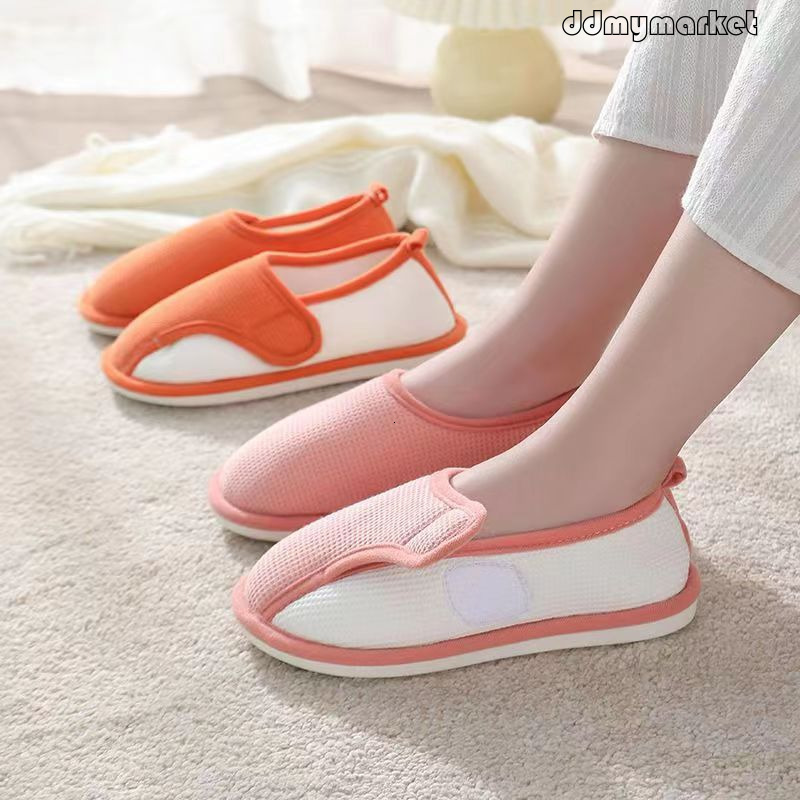 Adult Non-Slip Soft Sole Indoor Early Education Cool Silicone Magic Tape Adjustable Summer Thin Maternity Shoes ddmymarket