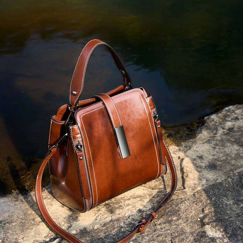 Genuine Leather Women's Shoulder Bag Vintage Designer Women Handbags Fashion Cowhide High Quality Crossbody Bags 3032