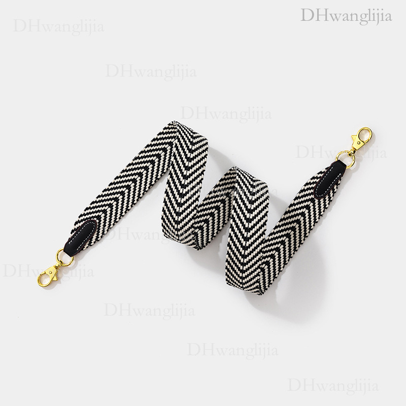 DH Luggage Accessories New Fashionable Woven Wide Kelly Evelyn Single Shoulder Crossbody Bag Replacement Strap