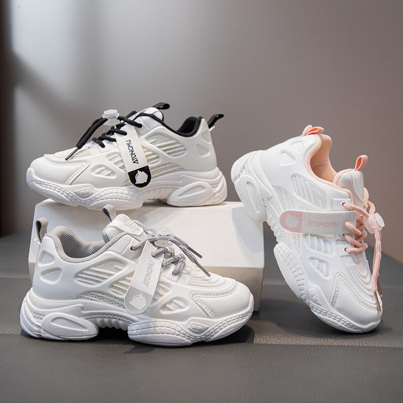 New children's sports shoes breathable mesh girls' shoes big boys' shoes soft soled casual shoes fashion trend designer shoes