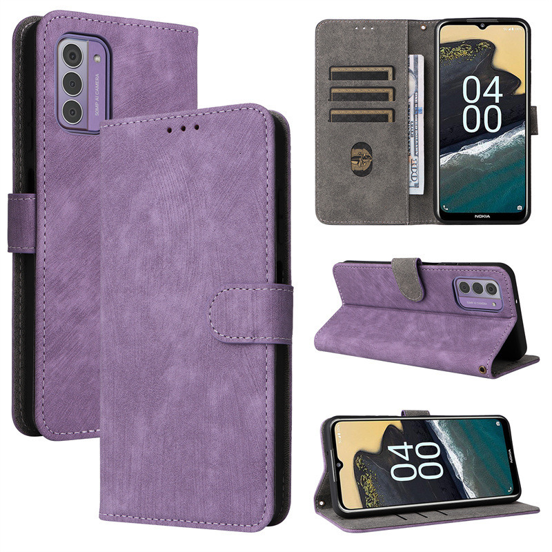Suitable for Nokia G42 5G phone case, leather cover, card holder, multifunctional protective cover, hanging rope