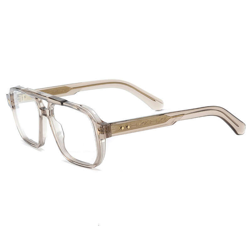 New Fashion Pilot Style Double Bridge Large Glasses for Men and Women High-end Trendy Optical Frame