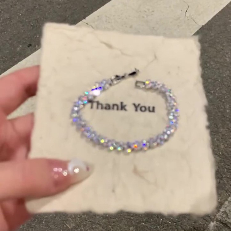 Silver - Toned Crystal - Encrusted Bracelet Delicate Daily & Sparkling Jewelry Gift For Her High - Quality And Glamorous Accessory